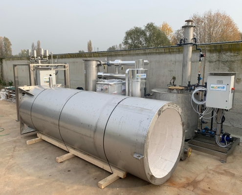 Linea trattamento biogas